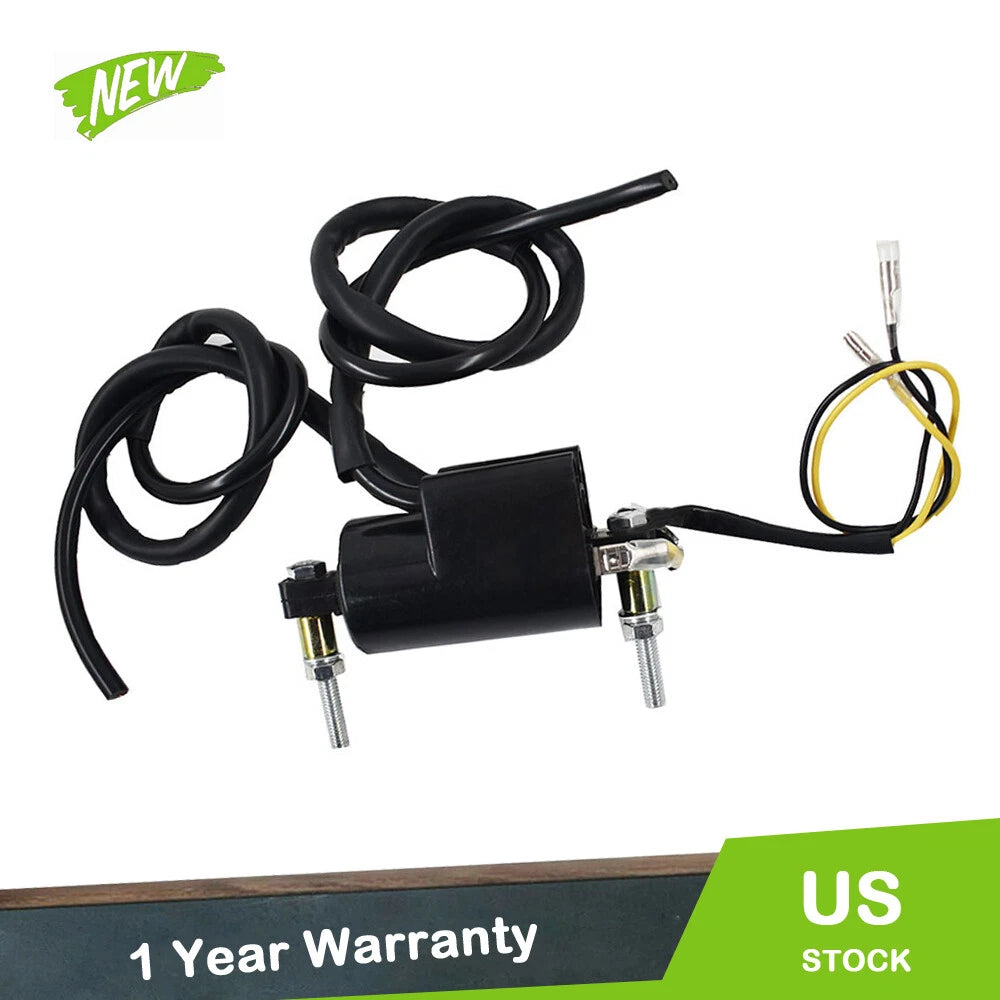 Dual Wire Ignition Coil for Honda Kawasaki Yamaha Suzuki (12V)