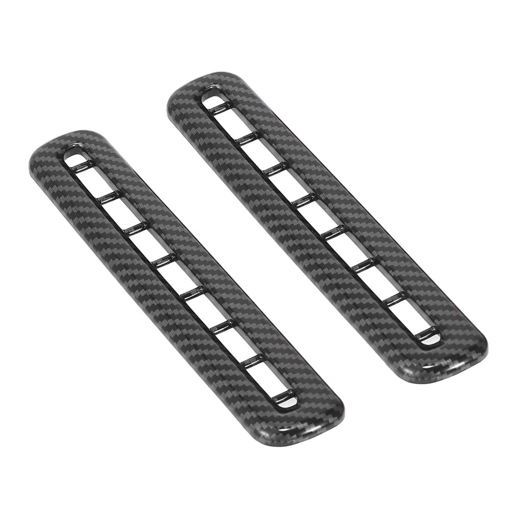 2pcs Carbon Fiber Door AC Outlet Vent Cover for Dodge Challenger (2015–2019)