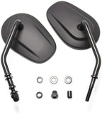 Black Rear View Side Mirror for Harley Davidson Fatboy (1990-2017)