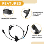 ABS Wheel Speed Sensor No. 05105065AC for Dodge Caliber (2007–2012) Rear Left