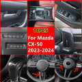 18PCS Carbon Fiber Interior Button Trim Cover Decor for Mazda CX-50 (2023–2024)