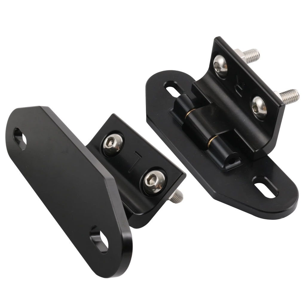 Pair Black Rear Hatch Hinges for Camaro/Firebird (1982-1992) Billet Aluminum