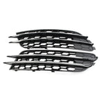 Front Bumper Honeycomb Mesh Fog Light Grille Cover for Audi A6 C7 (2012-2018)