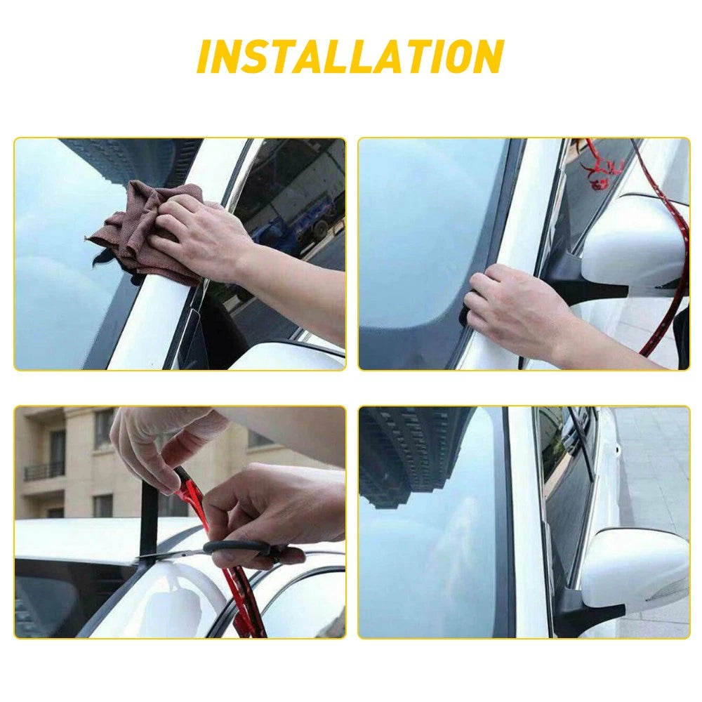 Rubber Seal Trim for Windshield Sunroof Roof Top Window (10FT)