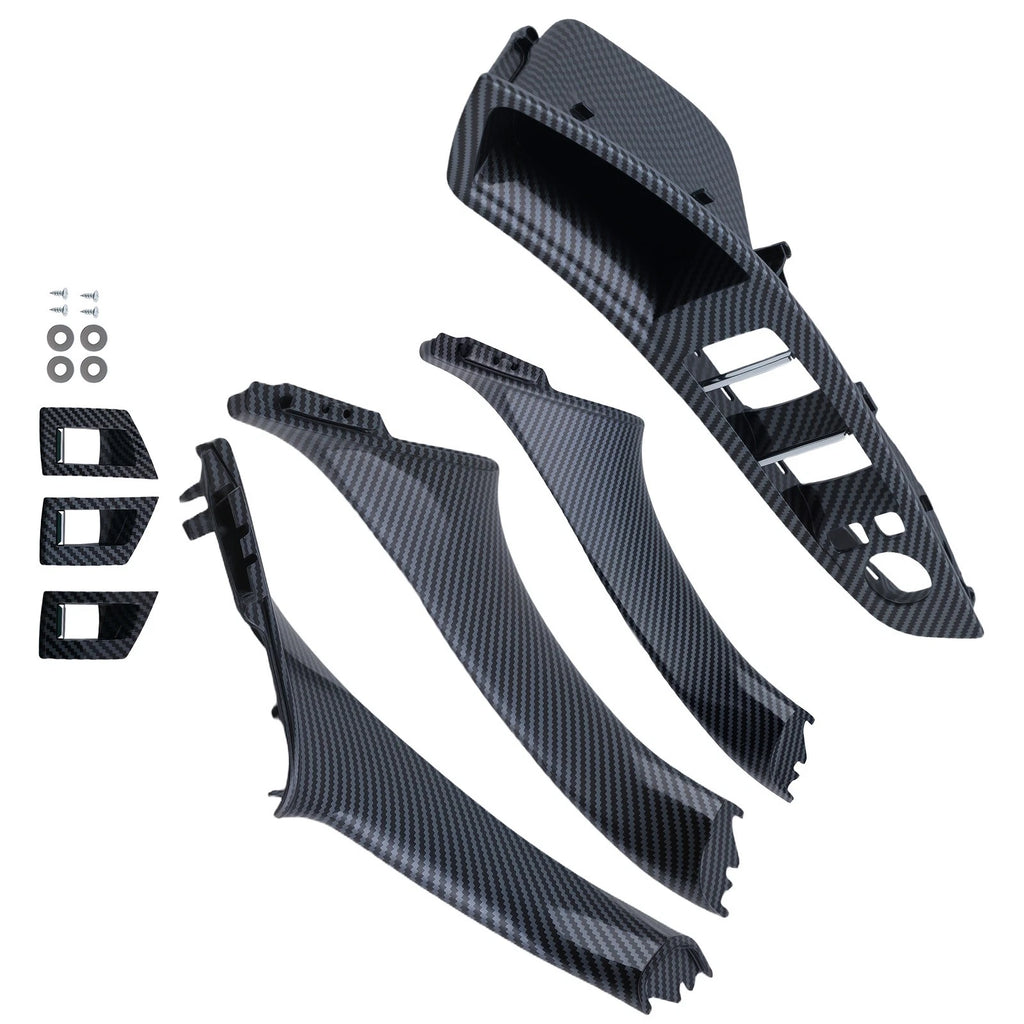 7Pcs Window Switch Interior Door Panel for BMW 5 Series 535i 550i (2010–2016) Carbon