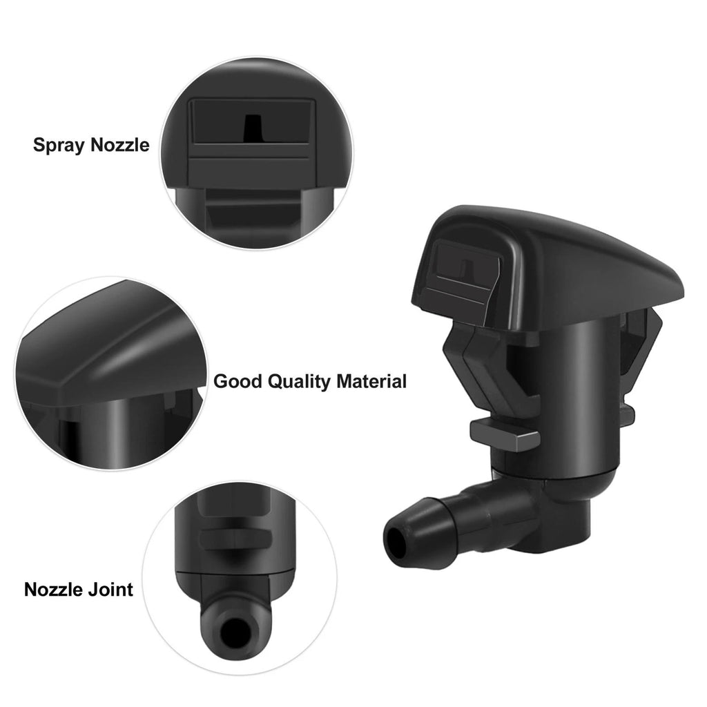 2X Front Windshield Wiper Nozzles Jet for Ford Focus (2008–2011), Edge (2007–2010)