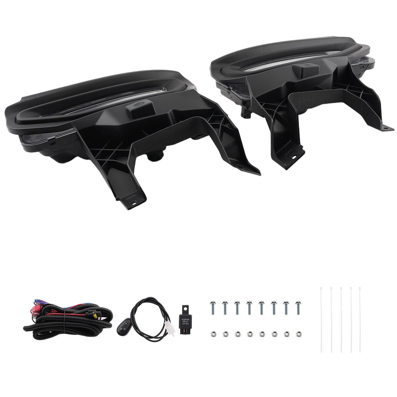 LED Bumper Fog Lights Set for GMC Sierra 1500 (2016–2018) + Switch & Bracket