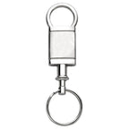 Blank Satin-Chrome Valet Keychain Key Fob KCV.BNK AU-Gold Accessories