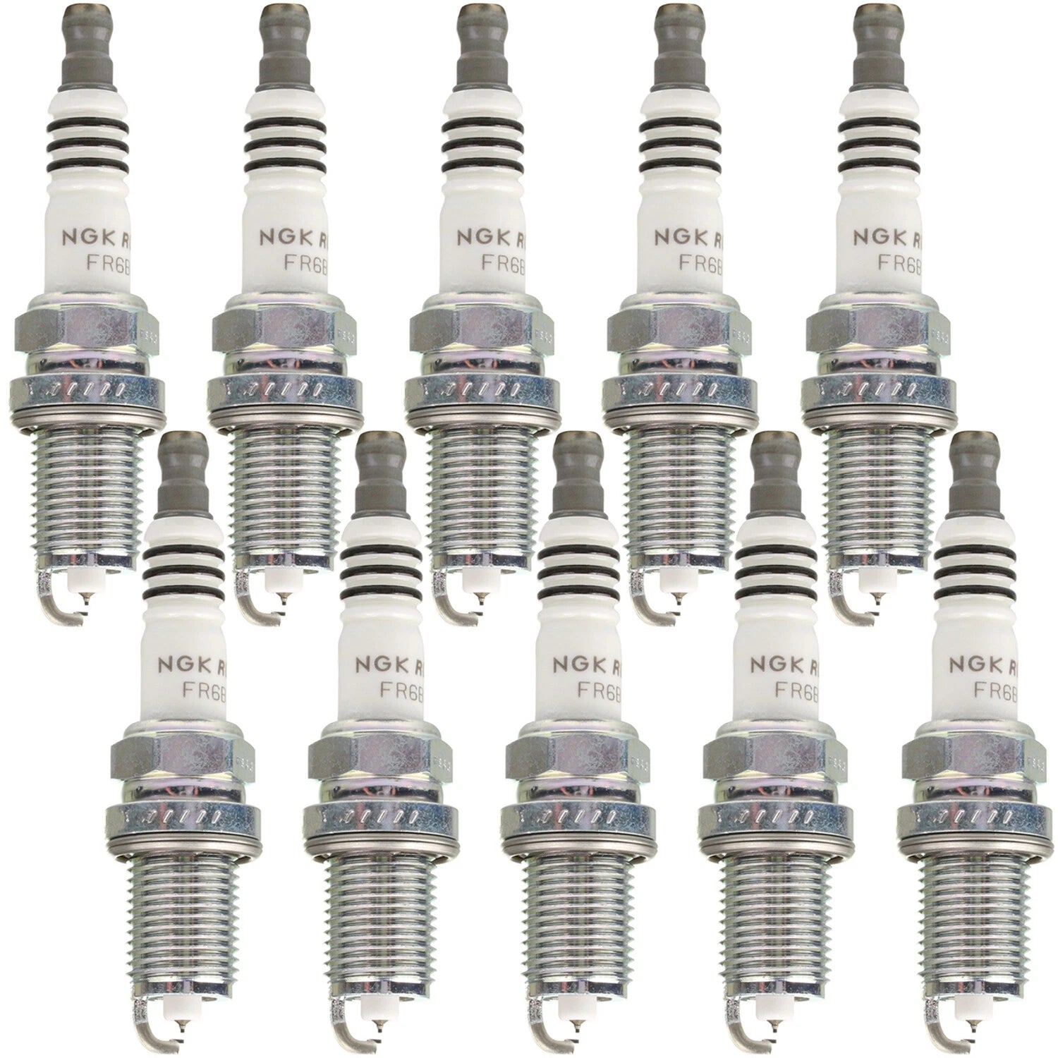 Set of 10 NGK Ruthenium HX Spark Plugs for Dodge Ram 2500 3500 V10 (1997–2003)