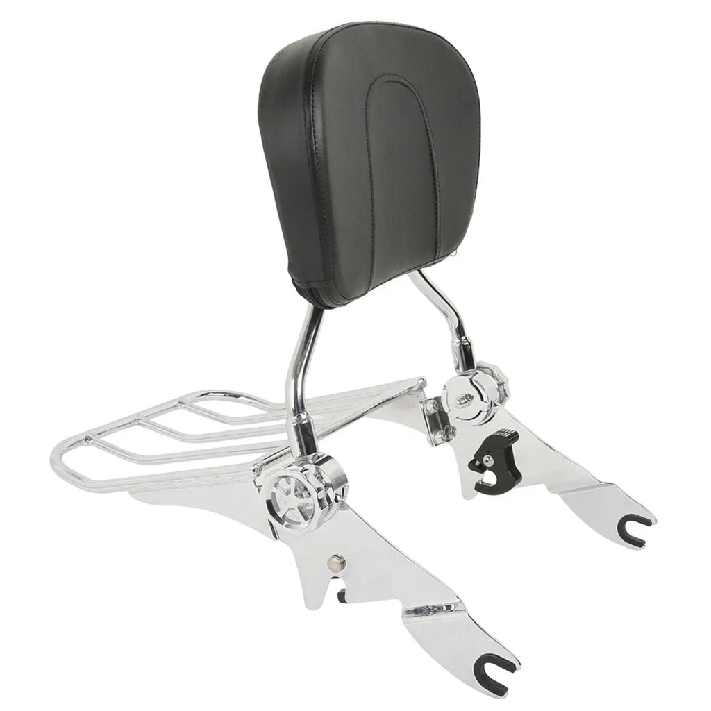 Backrest Sissy Bar Luggage Rack for Harley Touring Electra Glide (2009-2025)