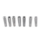 Set of 7 MT2 Round Chuck Collets for Morse Taper Machines (1/8" - 1/2")