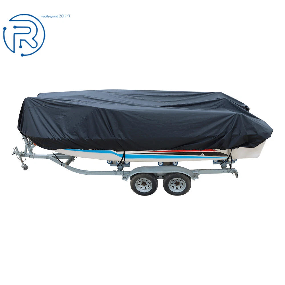 Trailerable Boat Cover for V-Hull Runabout 11-13ft (Unused)