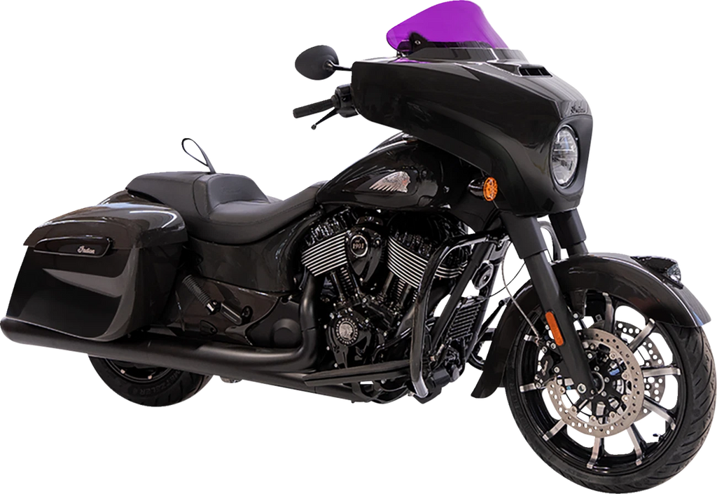 Klock Werks Kolor Flare Windshield 10" for Harley Davidson (2014–2023) - Purple KWW-04-0641
