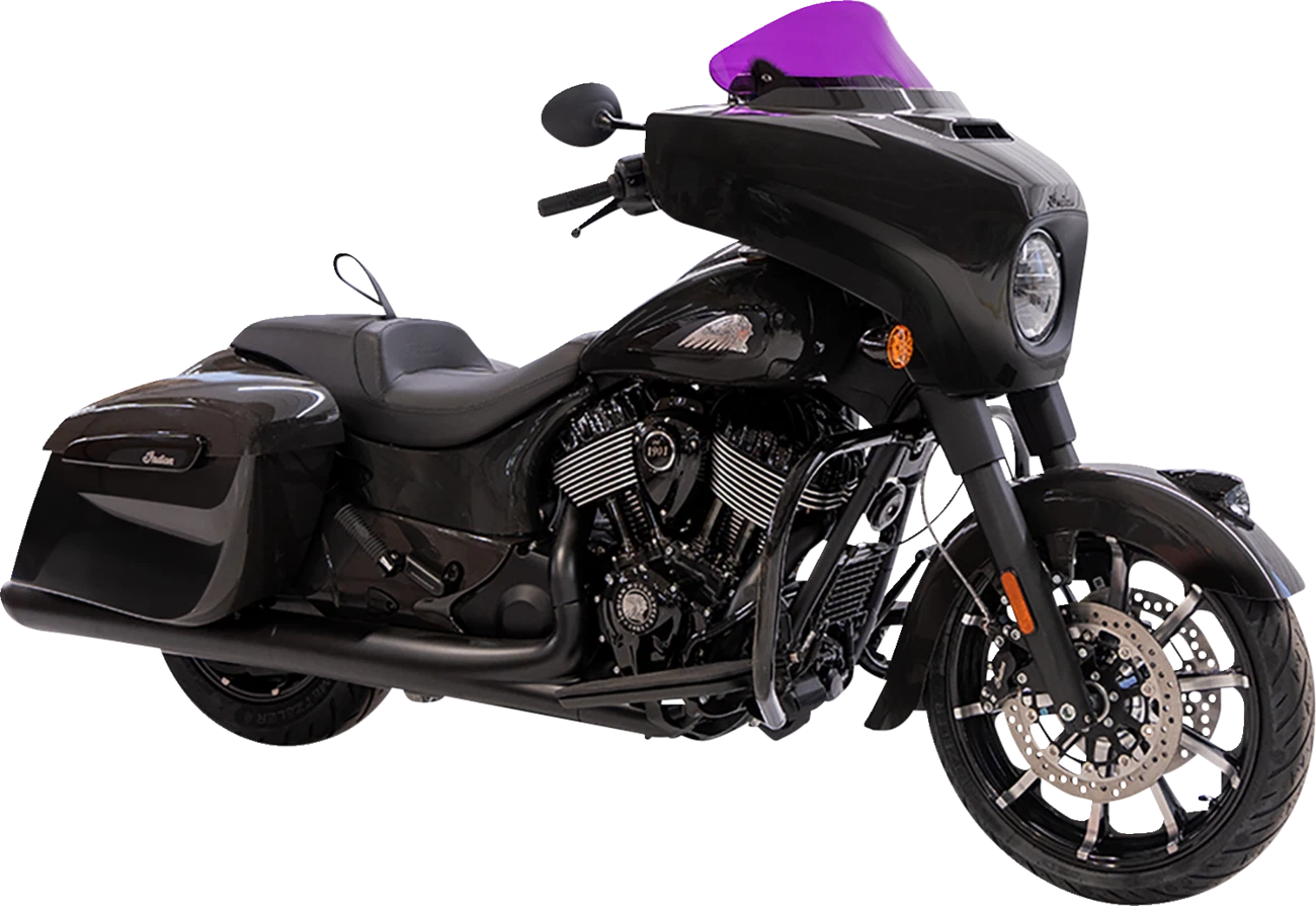 Klock Werks Kolor Flare Windshield 10" for Harley Davidson (2014–2023) - Purple KWW-04-0641