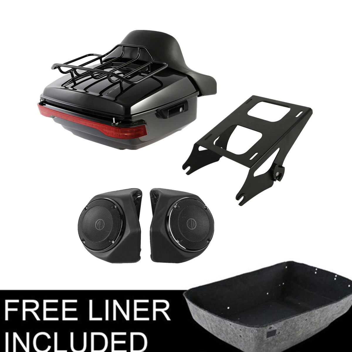 Trunk Pad Tail Light Speakers for Harley Electra Glide (2014–2025)