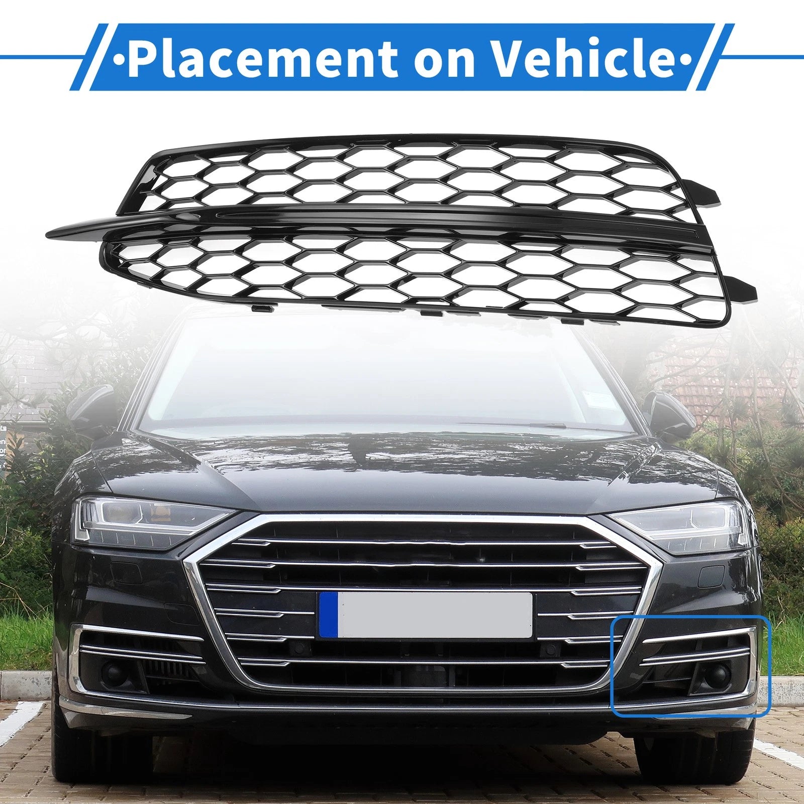 Fog Light Grill for Audi A6 C7 (2011–2014) No. 4G0807681D
