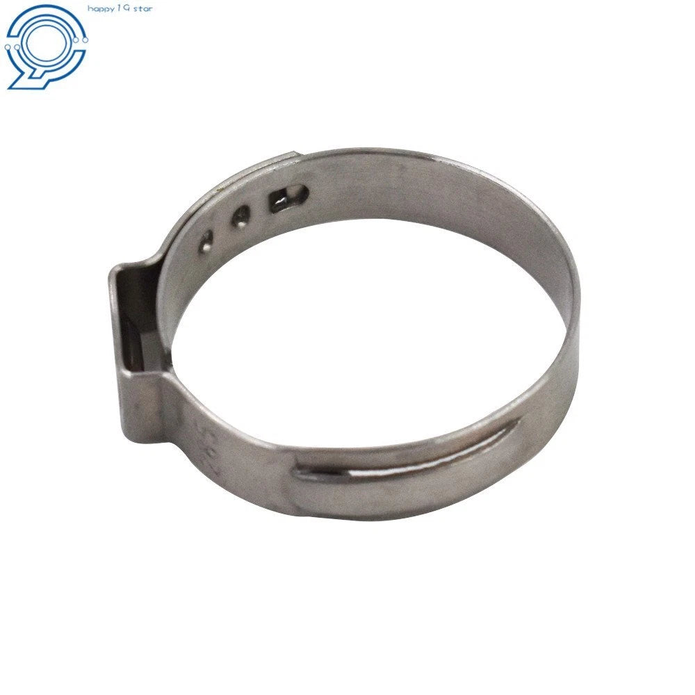 Set of 50 Stainless Steel Clamp Cinch Rings for Tubing