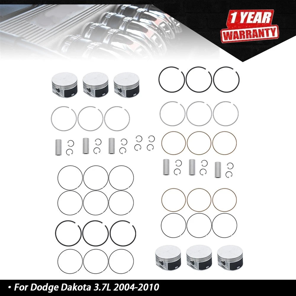 Piston Set with Rings for Jeep Grand Cherokee (2005â2010) & Dodge Ram 1500 (2002â2010)