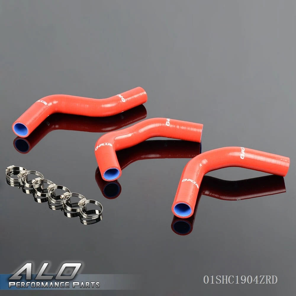 Red Silicone Radiator Hose Kit for Suzuki Swift (1989–2000)
