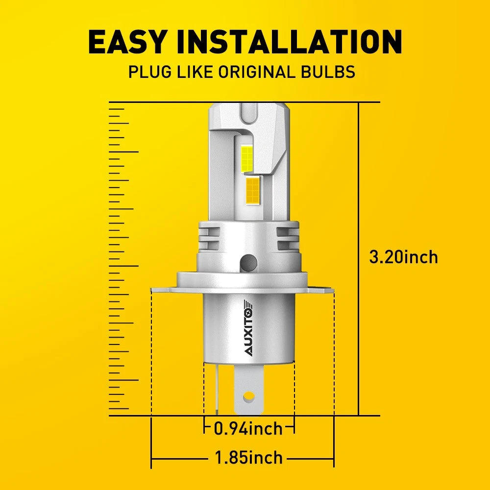 2X H4 LED Headlight Bulbs for Make Model