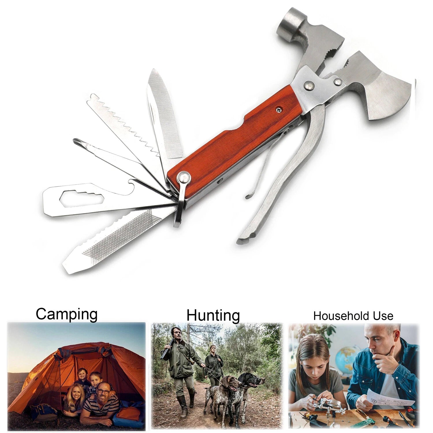 Multi Function Survival Tools Set for Camping and Emergency Use