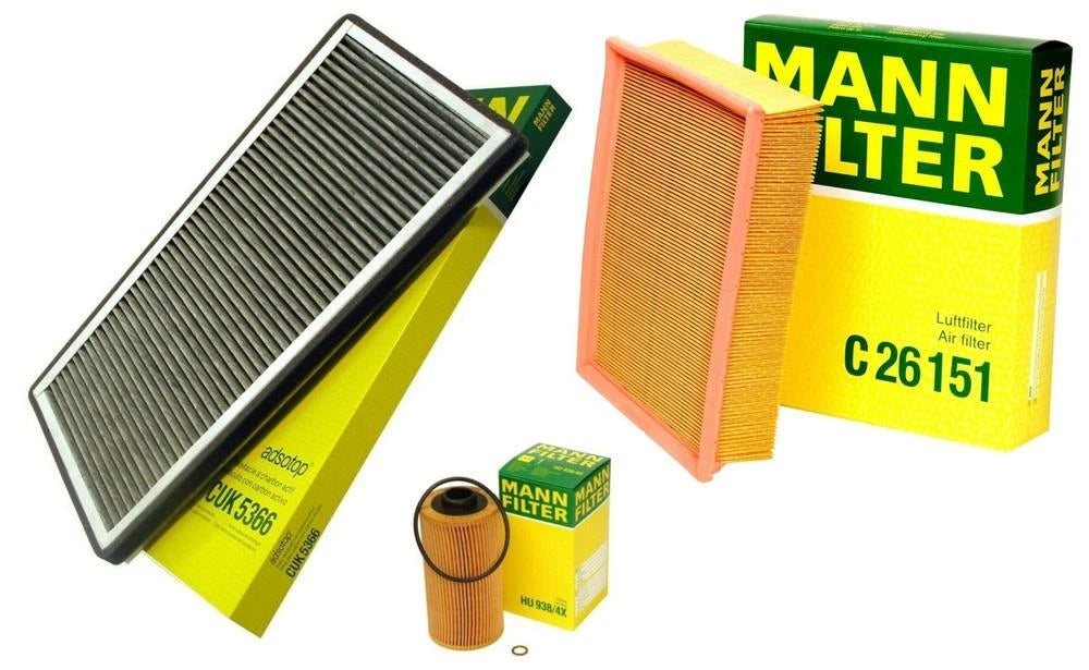 Mann Oil Air Carbon Cabin Filter Service Kit for BMW X5 E53 (2000–2006)