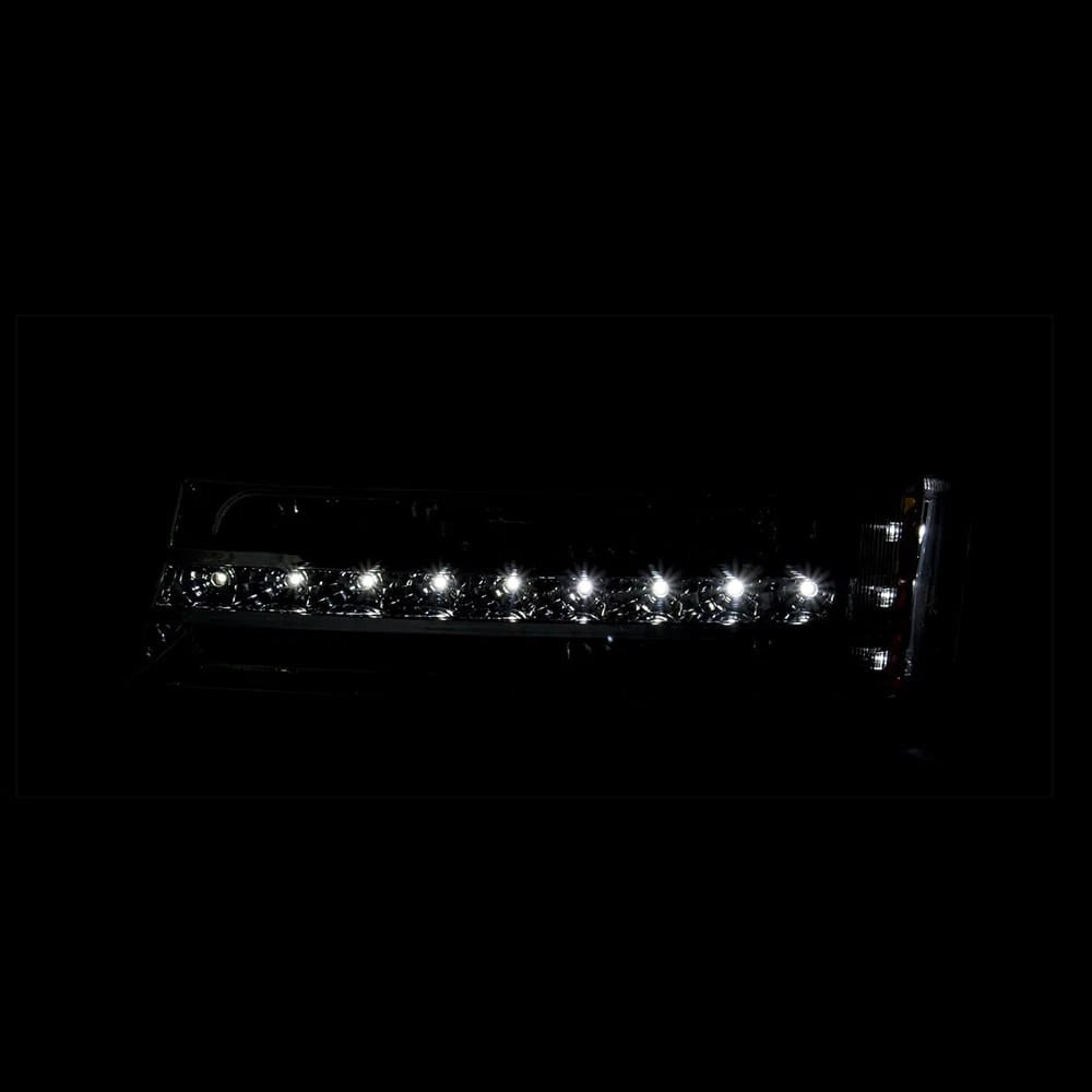 Parking Light Black Clear Lens w Amber Reflector for 2003-2006 Chevy Avalanche 1500