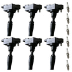 Set of 6 Ignition Coils & Iridium Spark Plugs for Cadillac ATS CT6 CTS XT5 (2013–2020)