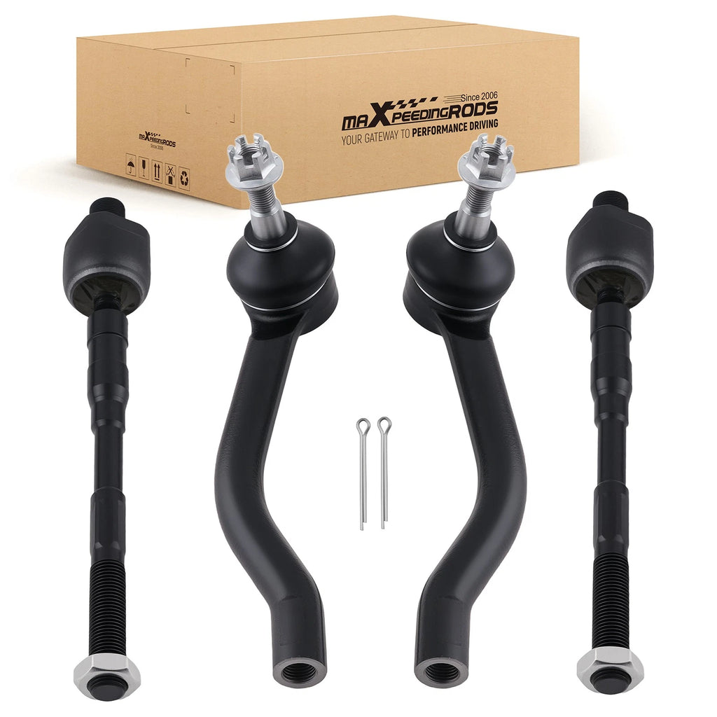 4X Front Inner Outer Tie Rod Ends for Nissan Maxima (2009–2014) EV800770
