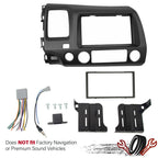 Double 2 Din Car Radio Frame Dash Trim for Honda Civic (2006–2011)