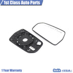 Pair of Rear View Mirror Glass with Backplate for Chevrolet Malibu (2016–2021)
