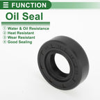 Set of 5 Oil Seal Ring 18x35x10mm NBR Rubber for Various Models 