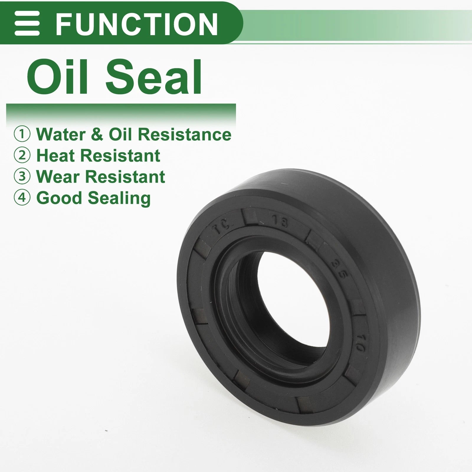 Set of 5 Oil Seal Ring 18x35x10mm NBR Rubber for Various Models 