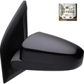 Replacement Ready to Paint Driver Side Power Door Mirror w/o Heated Glass
