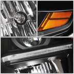 LED Black Amber Projector Headlight Lamp for Suburban Tahoe (2015–2020)
