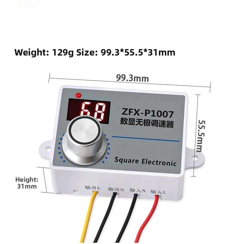 Digital Speed Regulator for Single Phase Motor Fan with Encoder Control