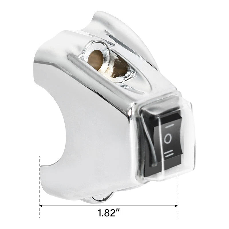 Fog Headlight Horn Switch Button for Harley Softail Dyna Chrome
