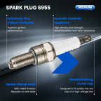 8Pcs Spark Plugs for (6955, CR9EB)