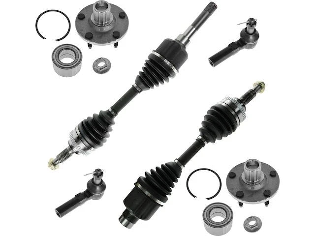 Front Axle Wheel Bearing Tie Rod End Kit for Mazda Tribute (2001–2007)