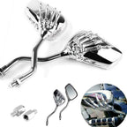 1 Pair Skull Hand Motorcycle Mirrors for Honda VTX1800T (2002–2009)