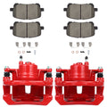 Front Brake Calipers & Ceramic Pads for Toyota Matrix, Corolla (2003–2008)