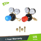 Dual Welding Gas Gauges Combo cga540 & cga510 for Welding Equipment
