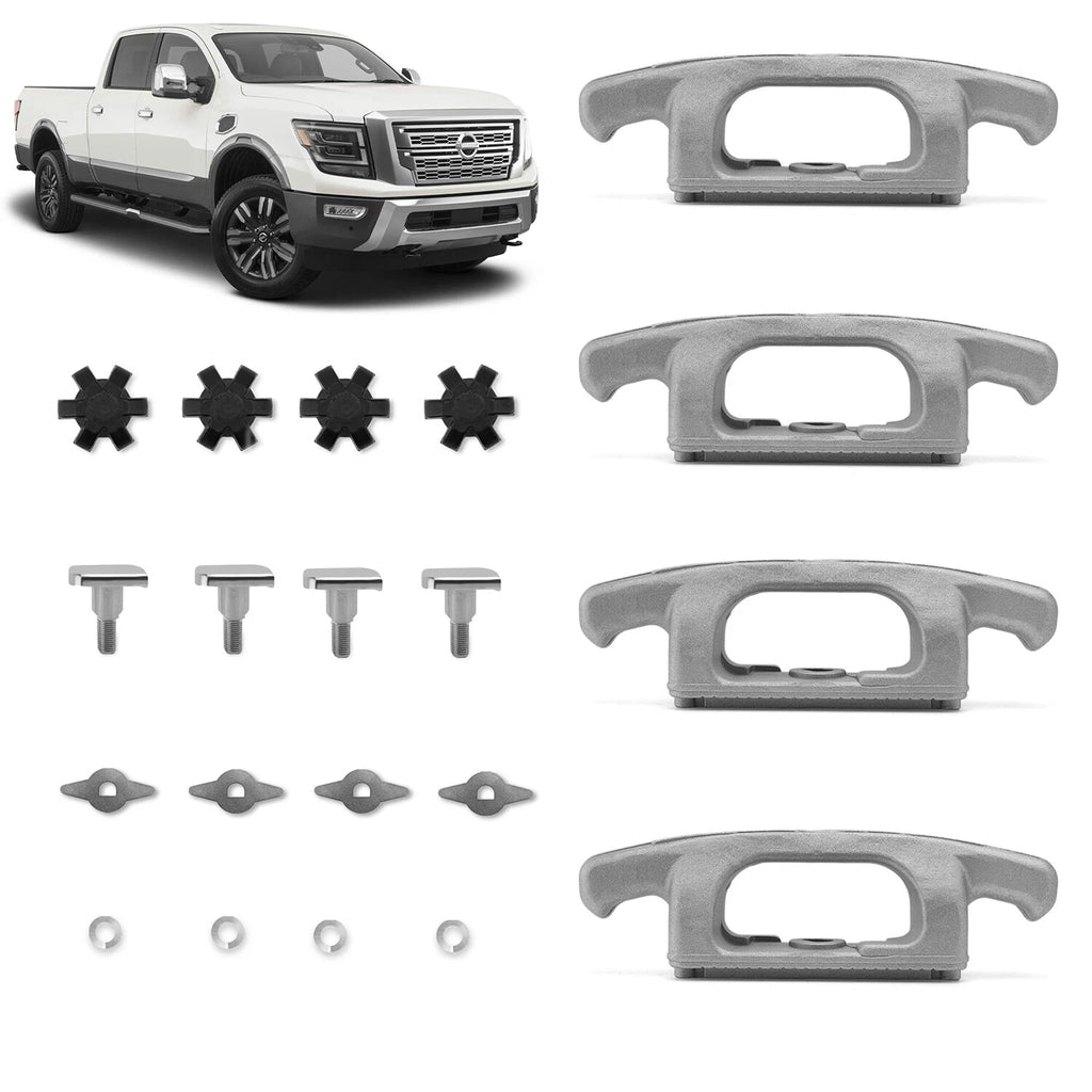 Set of 4 Cargo Tie Down Cleats for Nissan Titan XD (2016–2023) 999T7-W3900