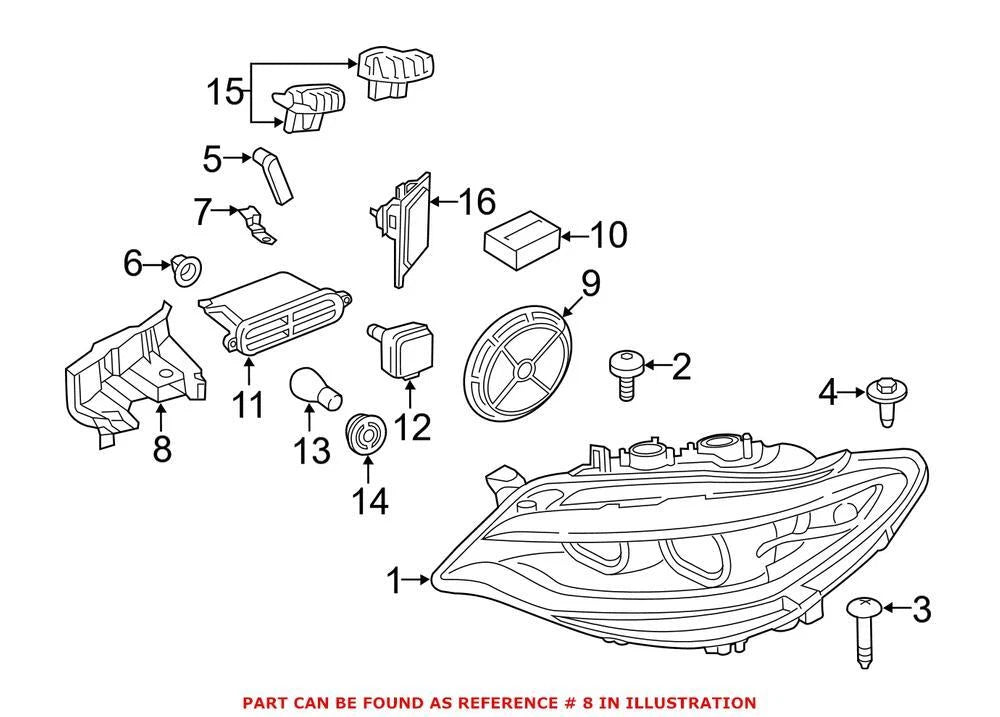 Headlight Bracket for BMW (63117394014)