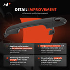 Front Left Black Exterior Door Handle for Kia Soul (2011-2013)
