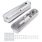 Set of 2 Fabricated Aluminum Tall Valve Covers for Ford 260 289 302 351W (1962–1985)