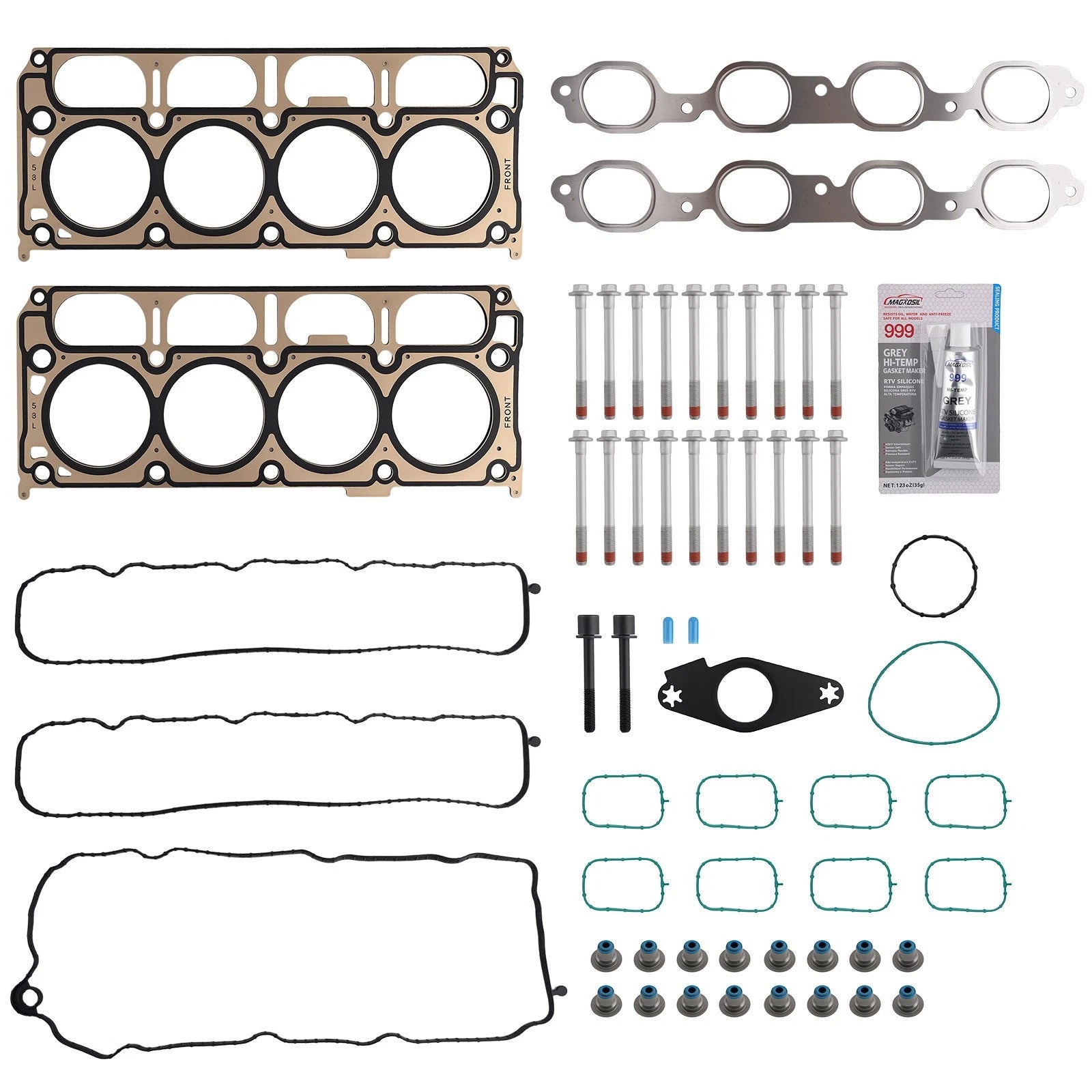 Head Gasket Set with Head Bolts for Chevrolet Tahoe GMC Sierra Yukon (2014–2020) 5.3L V8