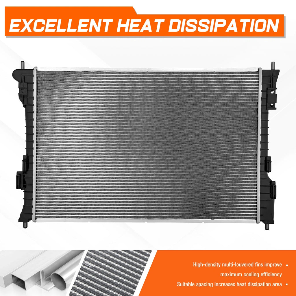 Aluminum Radiator for Ford Flex Lincoln MKT (2010–2012) w/ Turbo DPI-13214