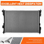 Aluminum Radiator for Ford Flex Lincoln MKT (2010–2012) w/ Turbo DPI-13214