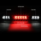 LED Rear Third Brake Light for Ford Super Duty (2015–2020) Chrome